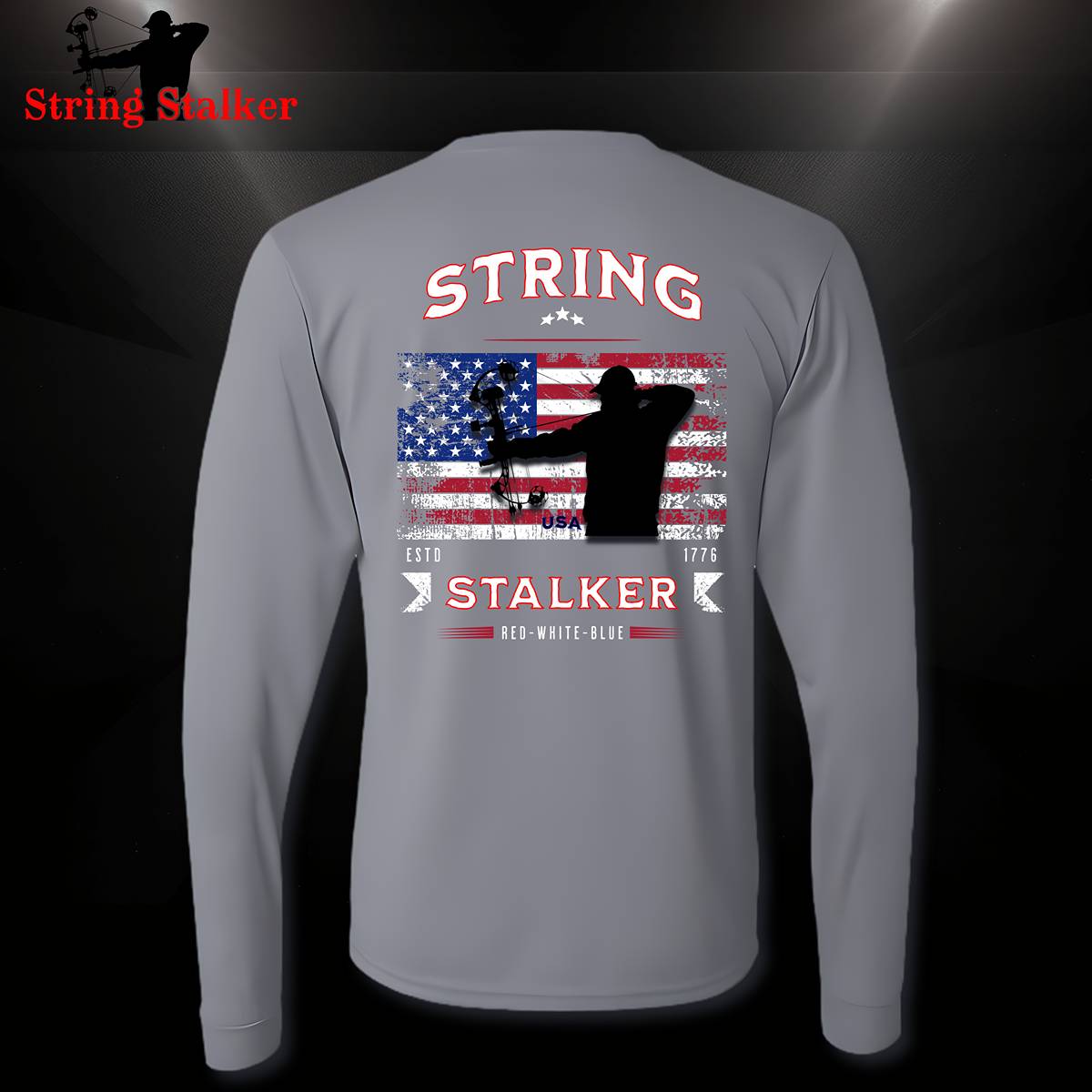String Stalker Patriot Performance Long Sleeve Tee