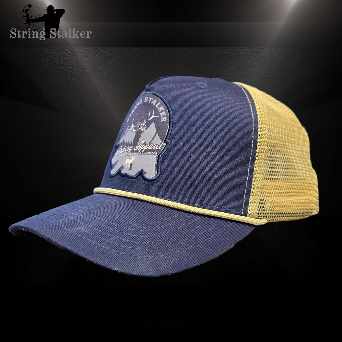 Adventure Snapback with Rope Hat - Navy/Cream