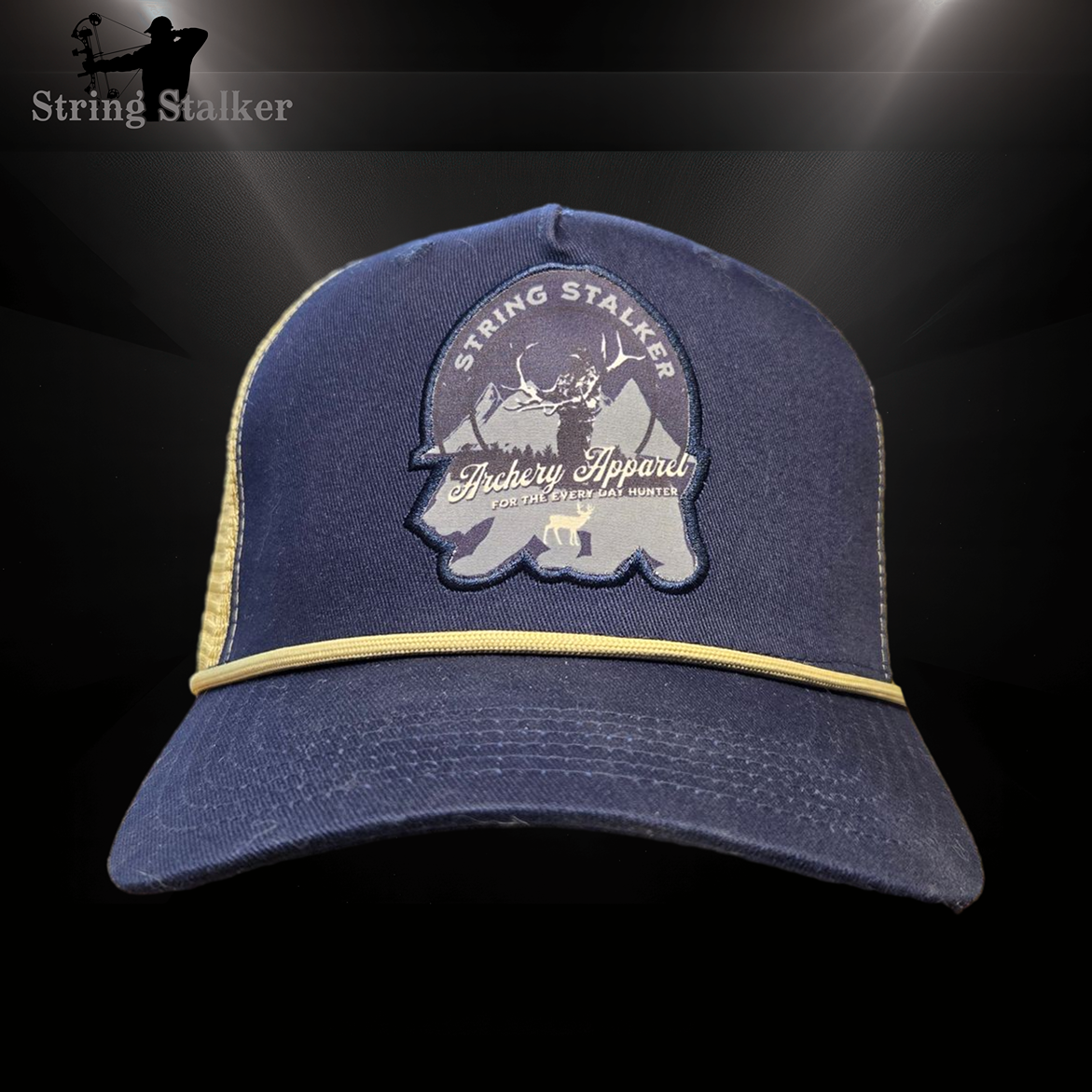 Adventure Snapback with Rope Hat - Navy/Cream