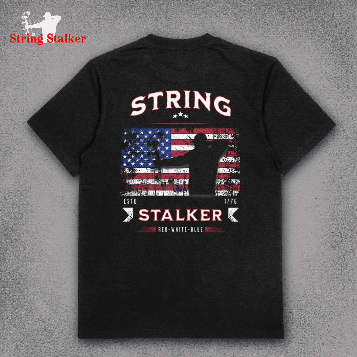 String Stalker Patriot Tee - Black