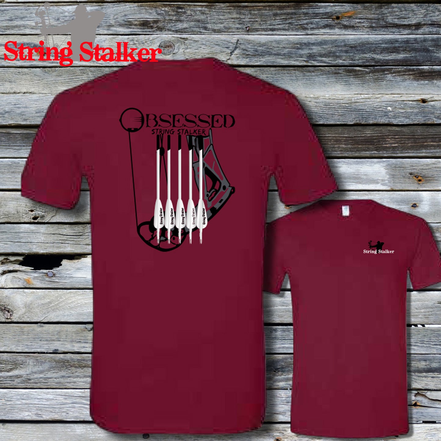 Obsessed Bow Hunter Tee - Maroon