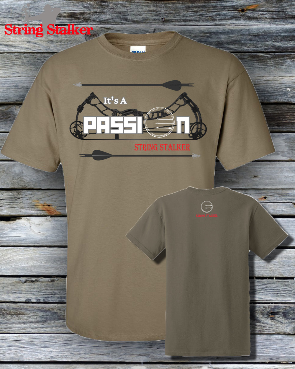 String Stalker Bow Hunter Passion Tee - Prarie Dust