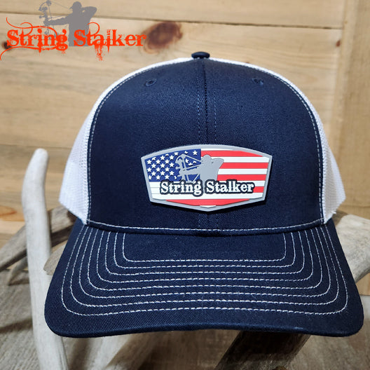 String Stalker Proud Snapback Hat - Navy/White