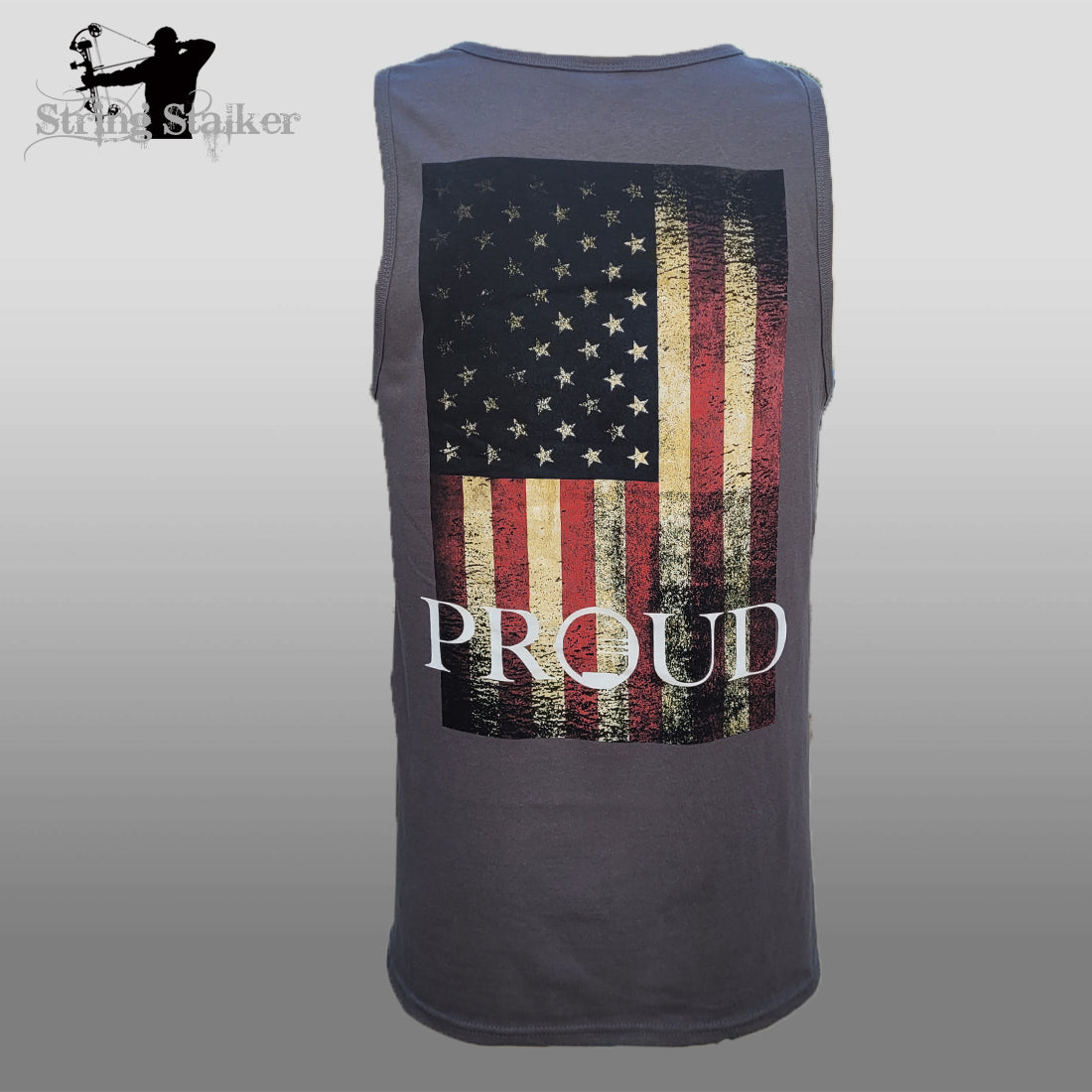 Bow Hunter American Proud 2.0 Tank Top - Charcoal