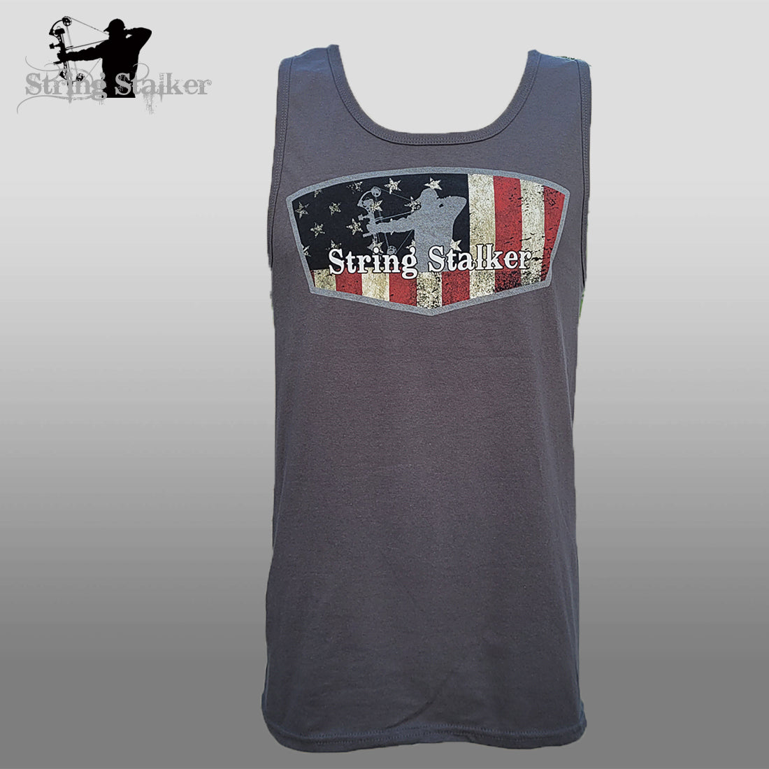 Bow Hunter American Proud 2.0 Tank Top - Charcoal