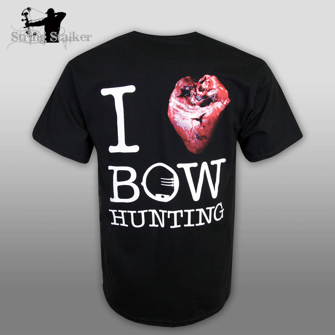 String Stalker I Love Bow Hunting TShirt - Black - String Stalker