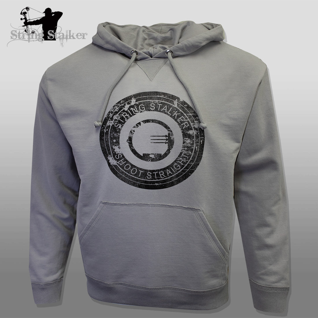 Shoot Straight Bow Hunter Lightweight Hoodie - Grey