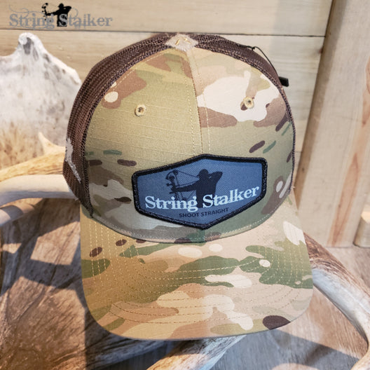 Bow Hunter Camo Trucker Hat - Multicam/Coyote Brown