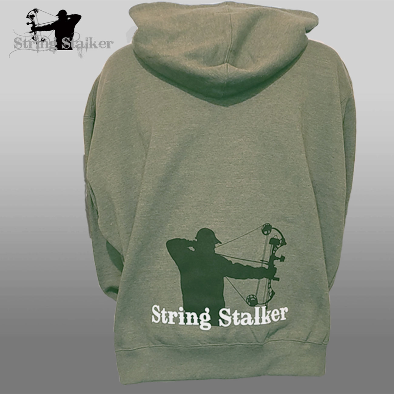 Bow Hunter Addicted Hoodie - Heather Green