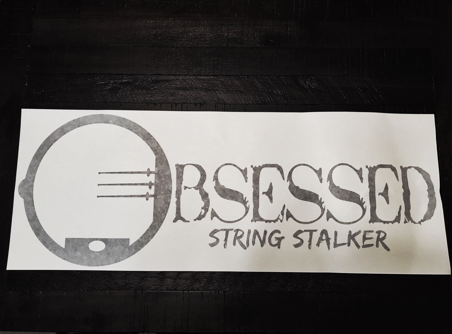 30" Wide Truck String Stalker Bow Hunting Obsessed Decal - String Stalker