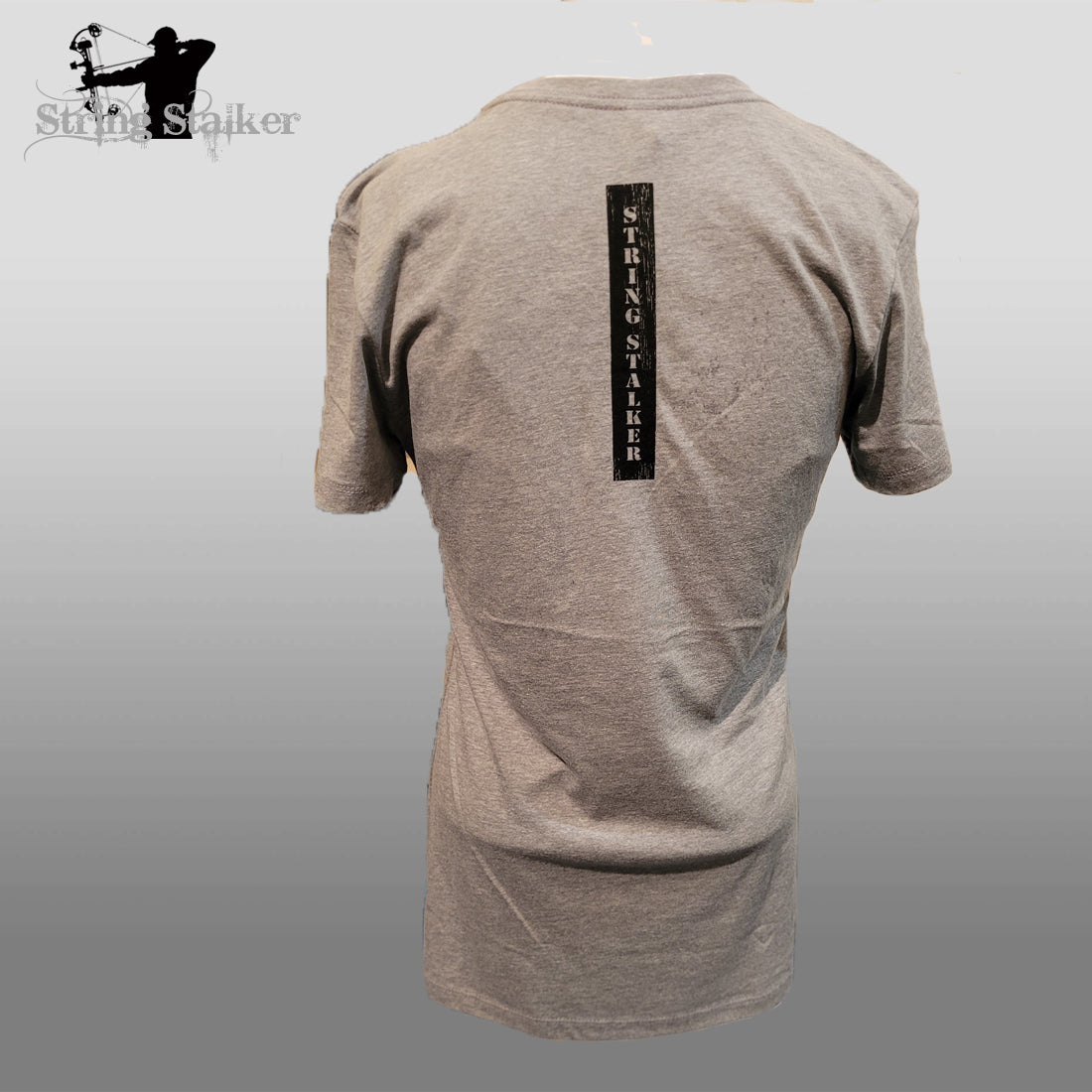 Ladies Bow Hunter Crest Tee- Grey