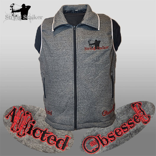 String Stalker Windproof Vest Grey/Red