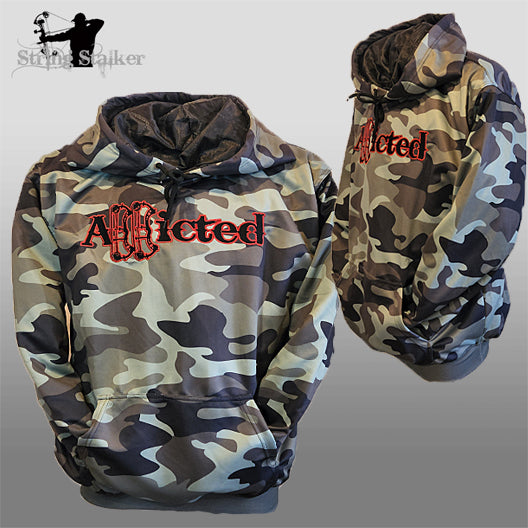 Addicted Camo Puffy Coat Lined Hoodie