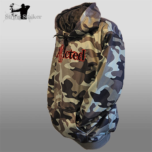 Addicted Camo Puffy Coat Lined Hoodie