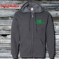 Obsessed Bow Hunter Zip Hoodie - Charcoal Heather
