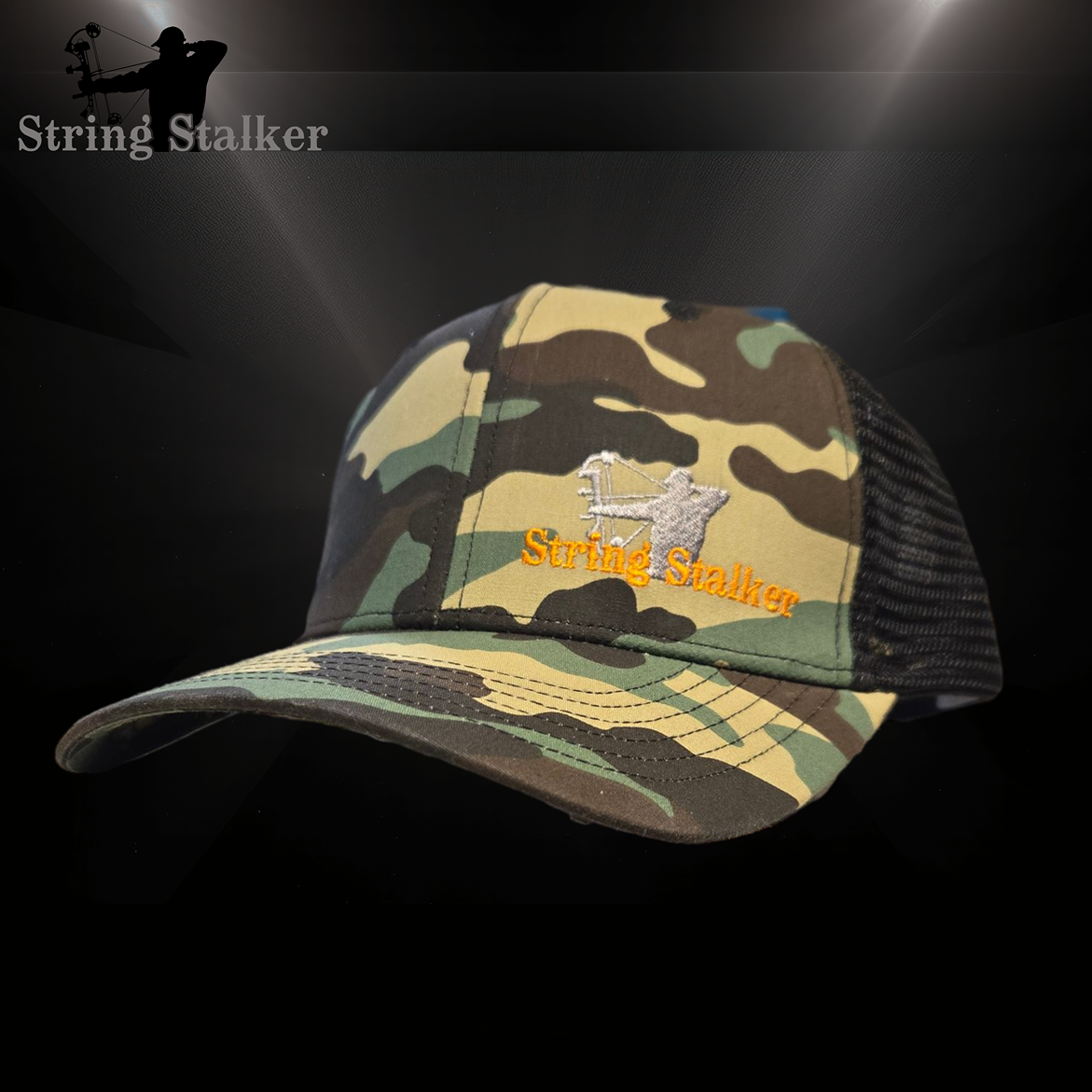 Bow Hunter Snapback Hat - OG Camo/black