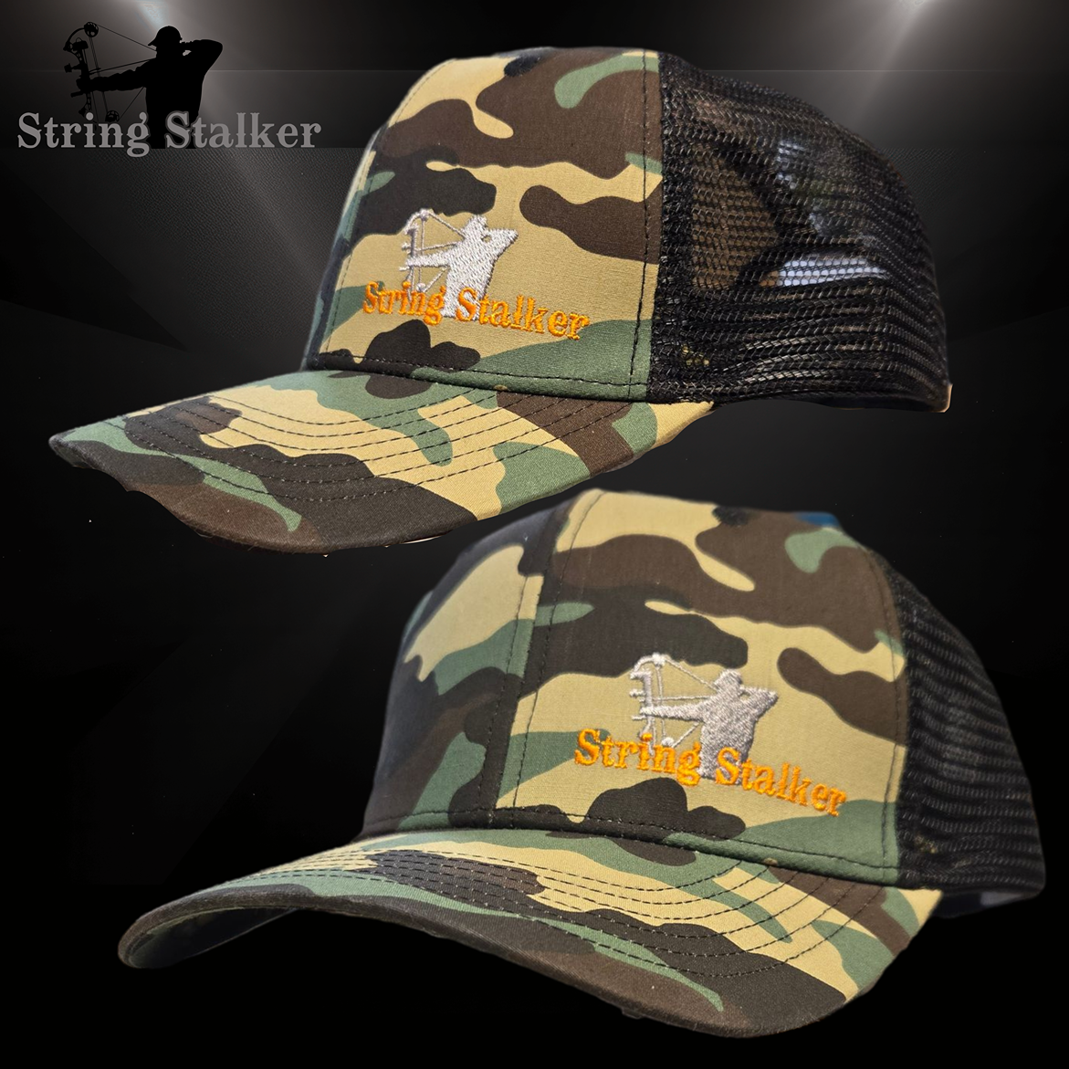 Bow Hunter Snapback Hat - OG Camo/black