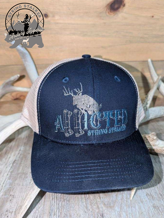 Whitetail Addicted Snapback - Navy/khaki