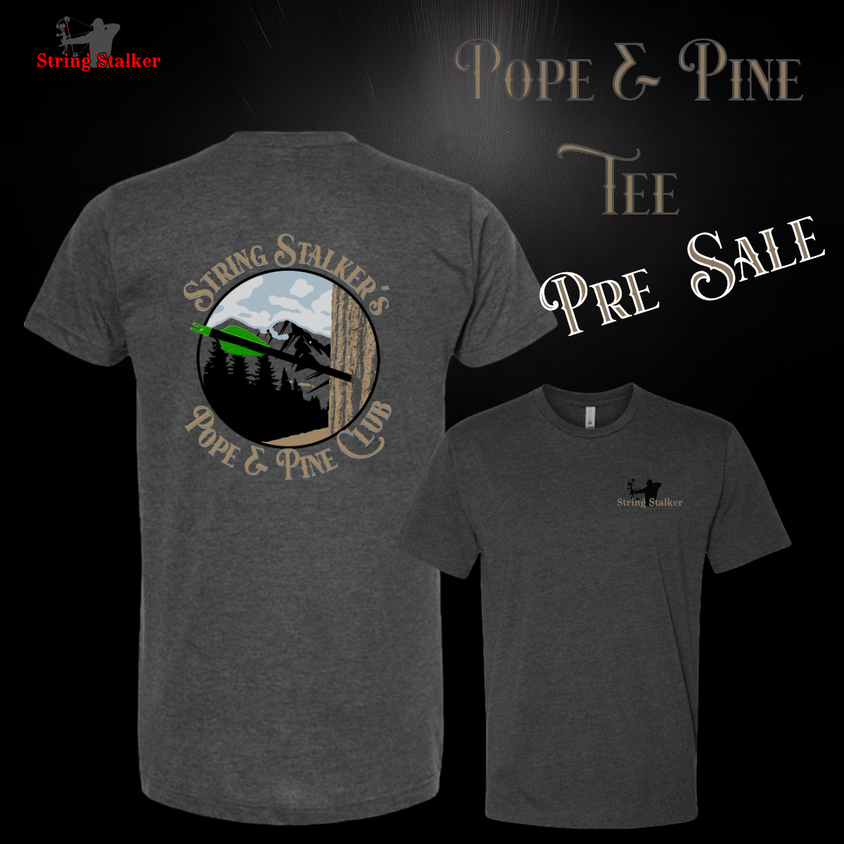 Pope & Pine Tee - Charcoal