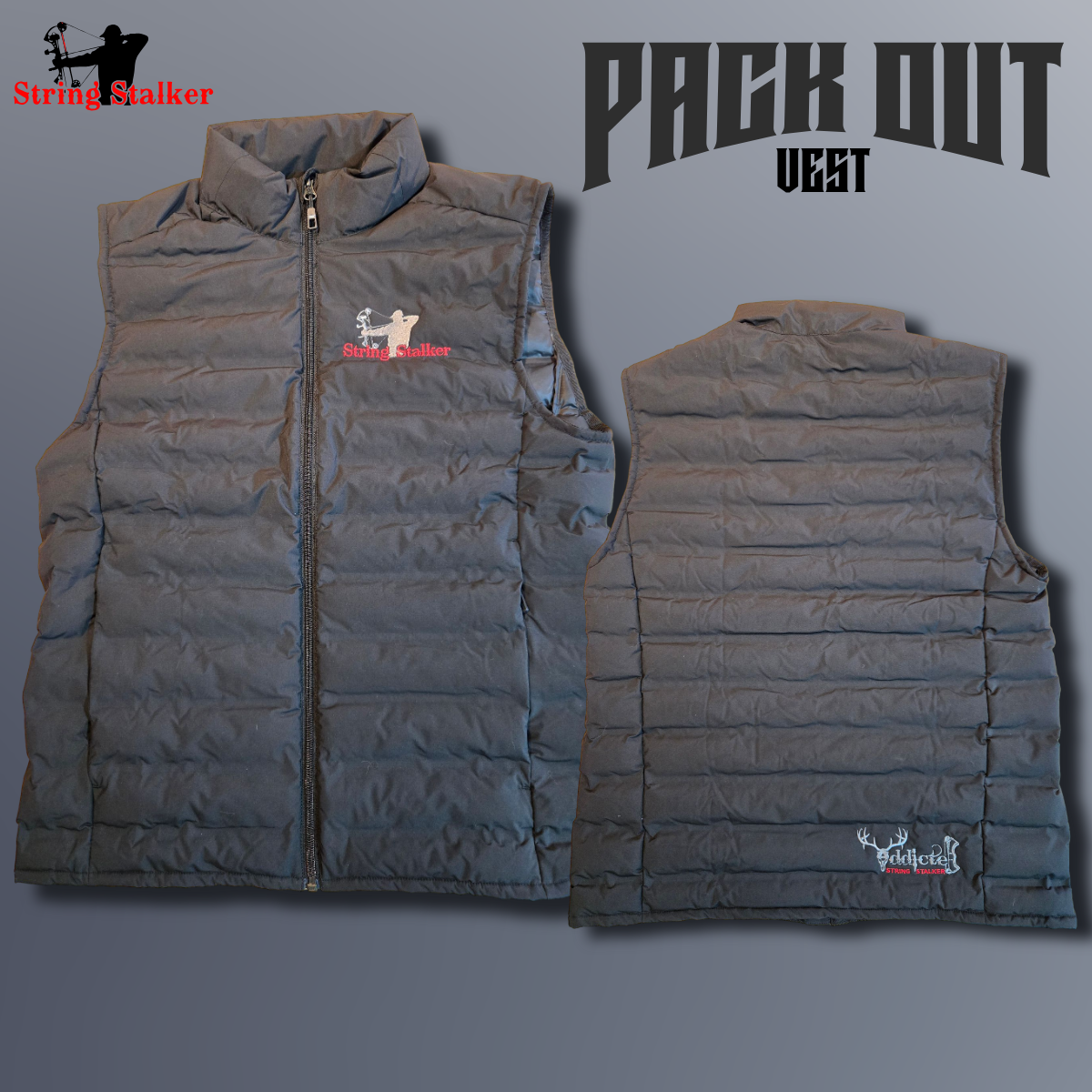 Men's Pack Vest - Black - String Stalker