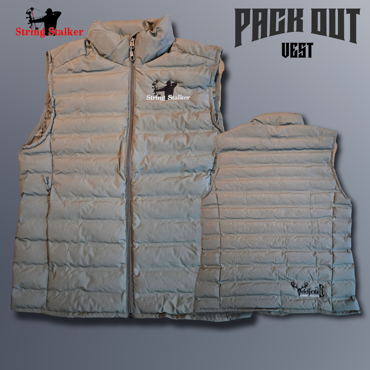Men's Pack Vest - Olive - String Stalker