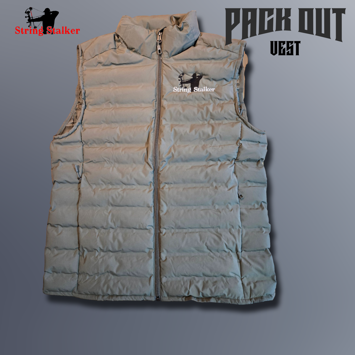 Men's Pack Vest - Olive - String Stalker