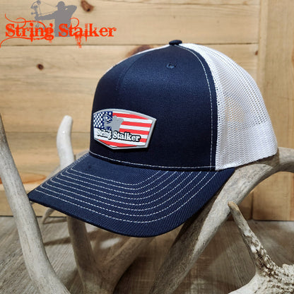String Stalker Proud Snapback Hat - Navy/White
