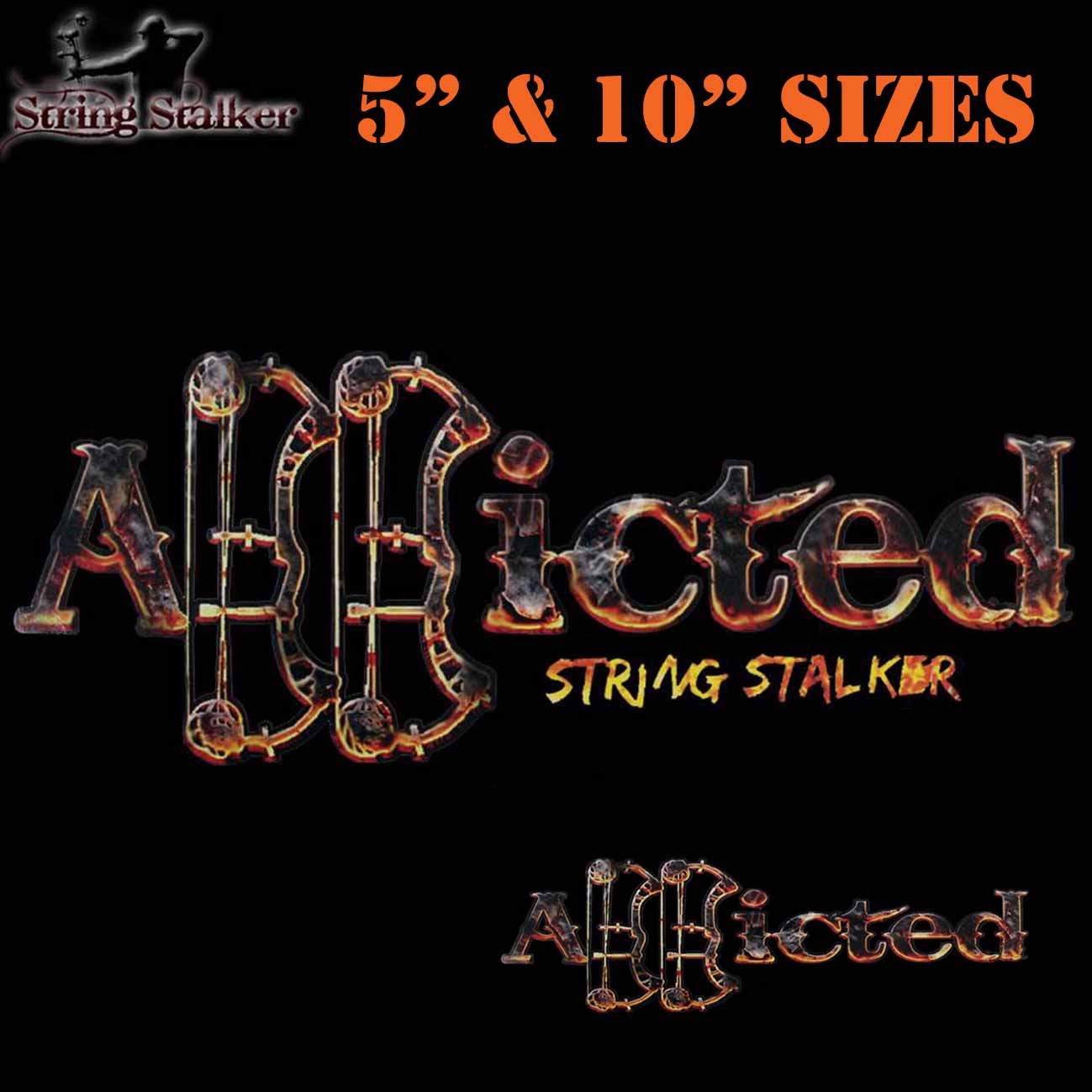 String Stalker Bow Hunting Scorched Addicted Decal