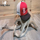 Addicted Bow Hunter Mesh Trucker Hat - Tri-Color Red/Black/White