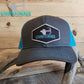 Bow Huntress New Ladies Patch Mesh Hat - Charcoal/Neon Blue