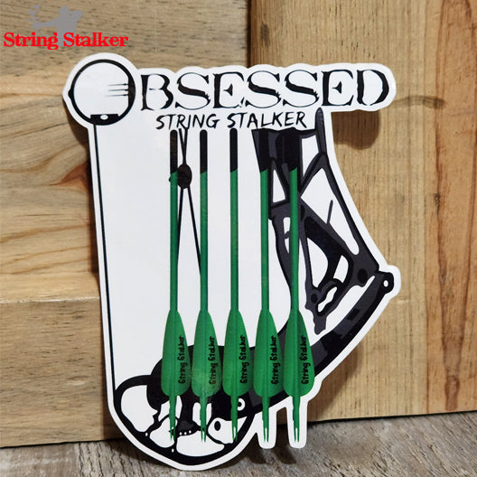 Obsessed Bow and Arrows Decal - 5"