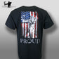 String Stalker Proud American Bow Hunter T Shirt - String Stalker