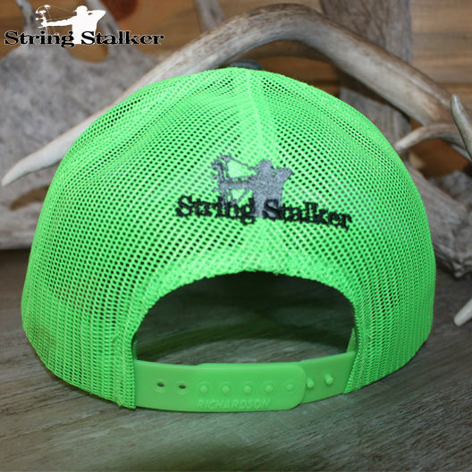 Bow Hunter Mesh Hat - Char/Neon Green