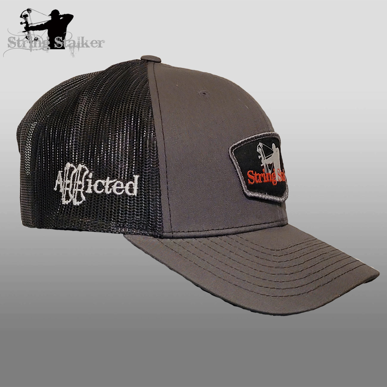 Bow Hunter Logo Patch Mesh Hat - Grey/Black