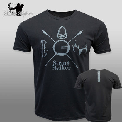 Bow Hunter Crest Tee - Black