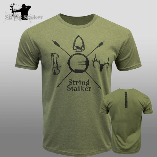 Bow Hunter Crest Tee - Green
