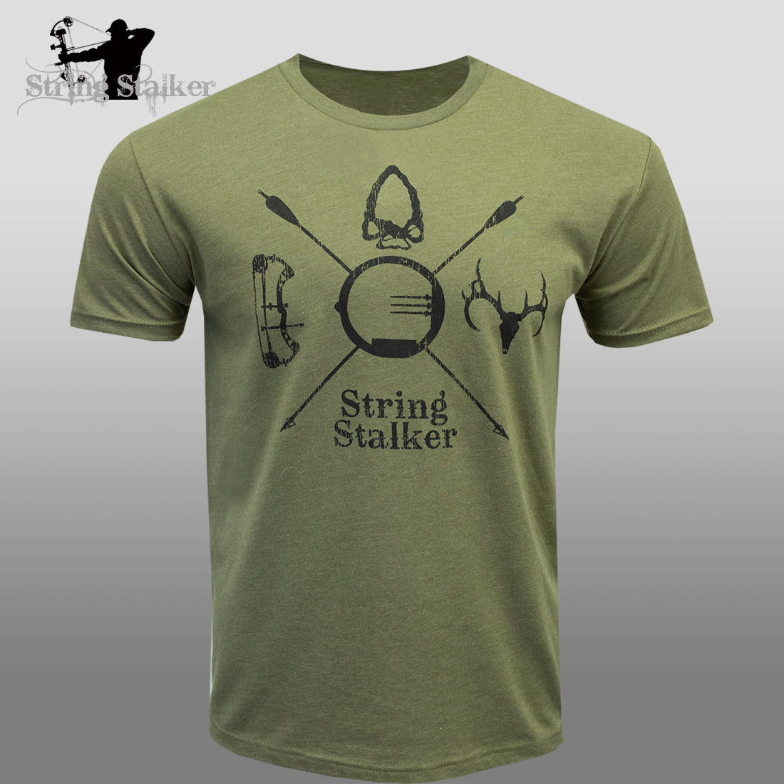 Bow Hunter Crest Tee - Green