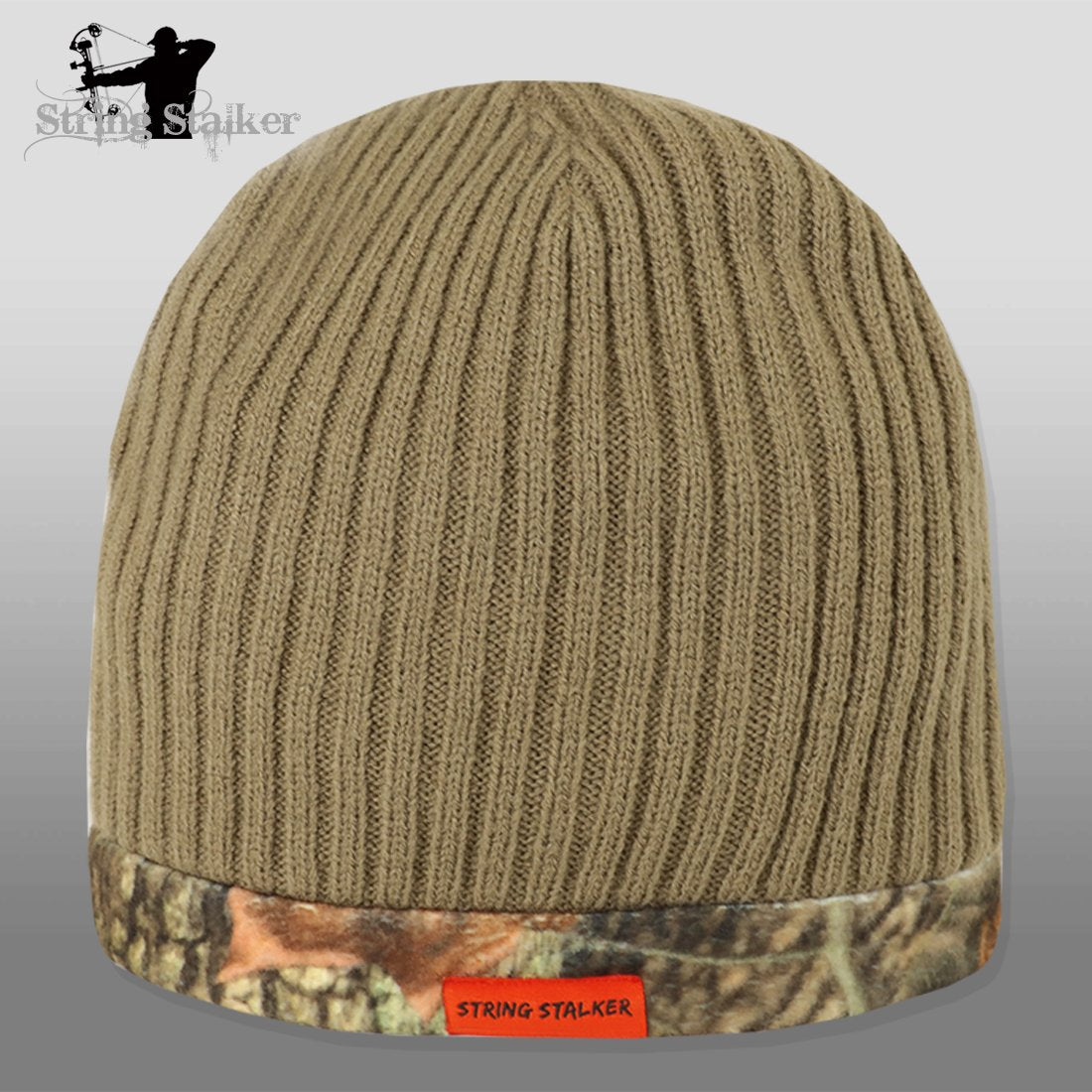 Fleece Reversible Shadow Beanie -Driftwood/Woodland – String Stalker