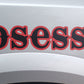 20" Wide Obsessed Black/Red Bow Hunting Decal