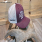 Addicted Bow Hunter Snap Back Hat -  Maroon/White