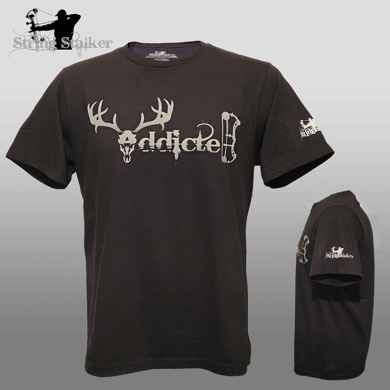 Bow Hunter Whitetail Addicted Tee - Black – String Stalker