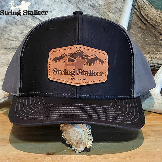 Bow Hunter Mountain Stalker Twill Back Trucker Hat  Black/Grey