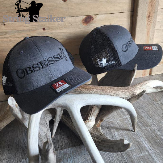 Bow Hunter Obsessed Fitted Hat Charcoal/Black