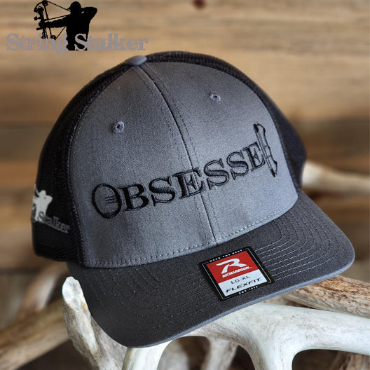 Bow Hunter Obsessed Fitted Hat Charcoal/Black