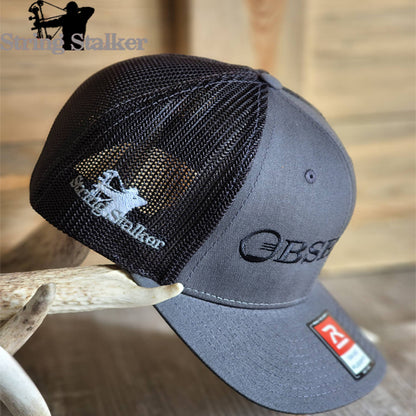 Bow Hunter Obsessed Fitted Hat Charcoal/Black