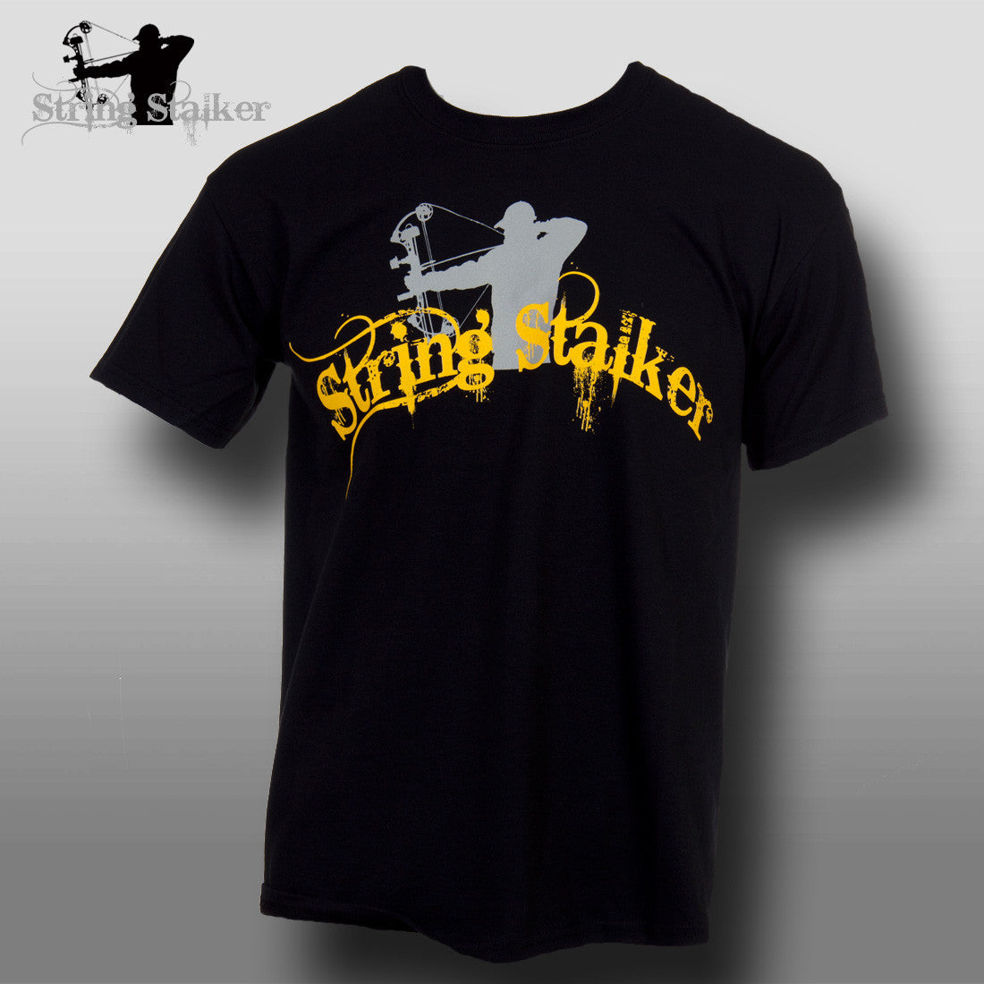 String Stalker Black & Yellow Bow Hunting T Shirt - Only $10.00 - String Stalker
