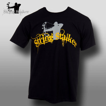 String Stalker Black & Yellow Bow Hunting T Shirt - Only $10.00 - String Stalker