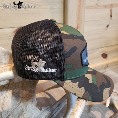 Bow Hunter Mesh Fitted Hat - Camo/Black