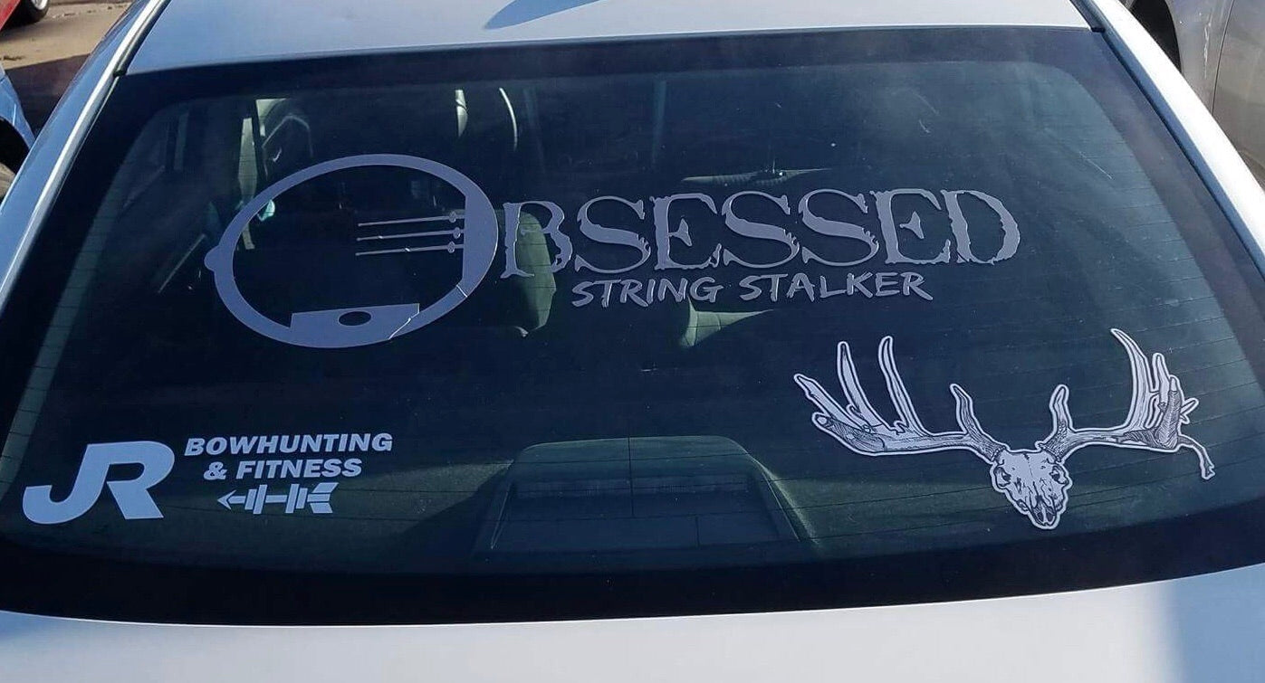 30" Wide Truck String Stalker Bow Hunting Obsessed Decal - String Stalker