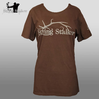 Ladies String Stalker Shed Stalker Tee - Brown